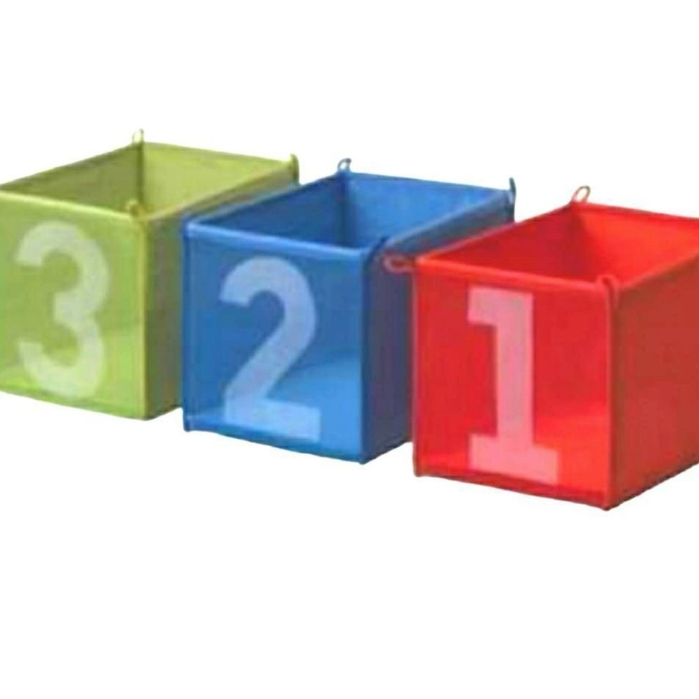 IKEA Kusiner Set Of 3 Pop-Up Children’s Kids’ Storage Boxes